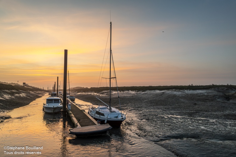 Le port du Hourdel au petit matin