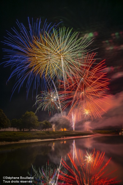 Feu d'artifice du 14 Juillet à Saint-Valery-sur-Somme