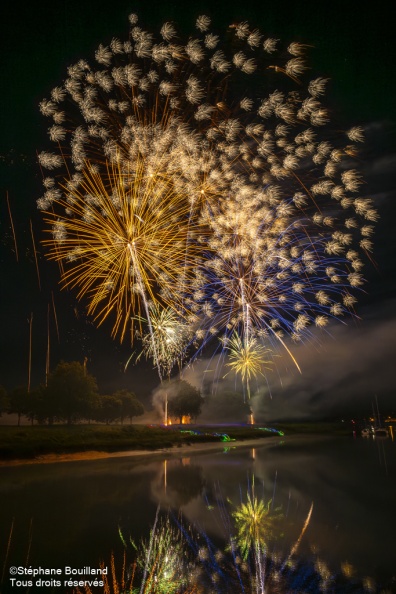 Feu d'artifice du 14 Juillet à Saint-Valery-sur-Somme