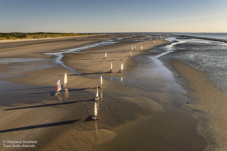 Les chars-à-voile à Quend-Plage