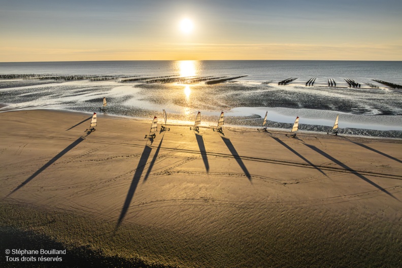 Les chars-à-voile à Quend-Plage