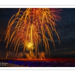 Feu d'artifice du 14 Juillet sur la plage de Fort-Mahon