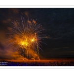 Feu d'artifice du 14 Juillet sur la plage de Fort-Mahon