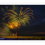 Feu d'artifice du 14 Juillet sur la plage de Fort-Mahon