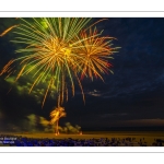 Feu d'artifice du 14 Juillet sur la plage de Fort-Mahon