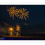 Feu d'artifice du 14 Juillet sur la plage de Fort-Mahon