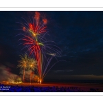 Feu d'artifice du 14 Juillet sur la plage de Fort-Mahon