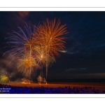 Feu d'artifice du 14 Juillet sur la plage de Fort-Mahon