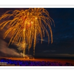 Feu d'artifice du 14 Juillet sur la plage de Fort-Mahon