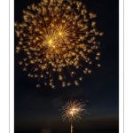 France, Somme (80), Baie de Somme, Quend-Plage, Feu d'artifice sur la plage // France, Somme (80), Baie de Somme, Quend-Plage, Fireworks on the beach