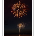 France, Somme (80), Baie de Somme, Quend-Plage, Feu d'artifice sur la plage // France, Somme (80), Baie de Somme, Quend-Plage, Fireworks on the beach