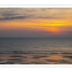 Crépuscule sur la plage de Cayeux