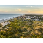 Quend-Plage au milieu des dunes au lever du soleil