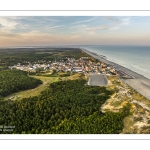 Quend-Plage au milieu des dunes au lever du soleil