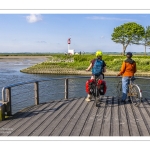 Cyclistes sur les quais